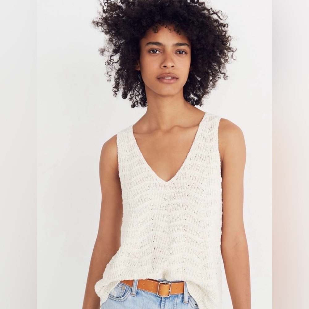 MADEWELL Ivory Knit Tank